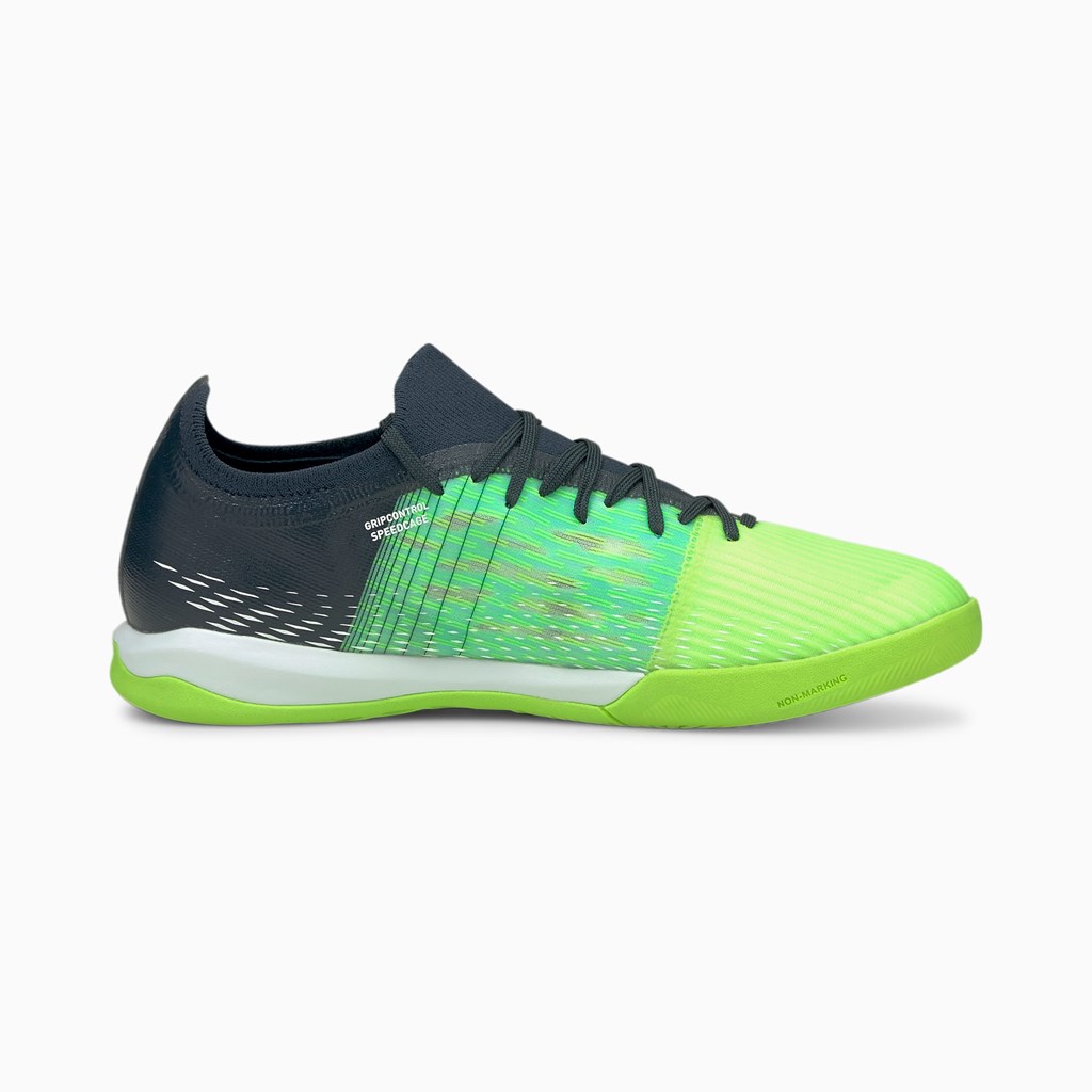 Green Glare / Elektro Aqua / Spellbound Puma ULTRA 3.3 IT Men's Soccer Cleats | 1842QBFNK