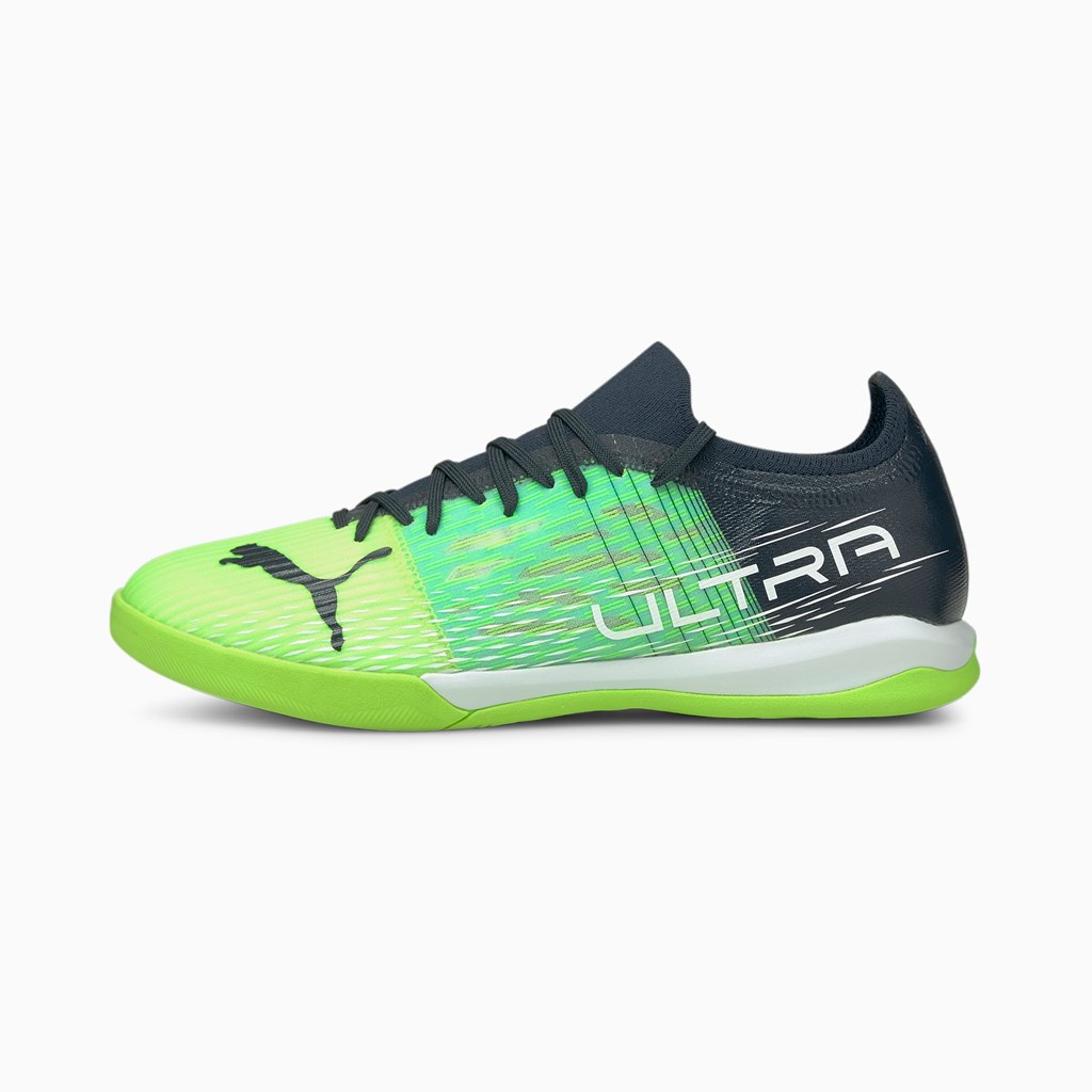 Green Glare / Elektro Aqua / Spellbound Puma ULTRA 3.3 IT Men\'s Soccer Cleats | 1842QBFNK