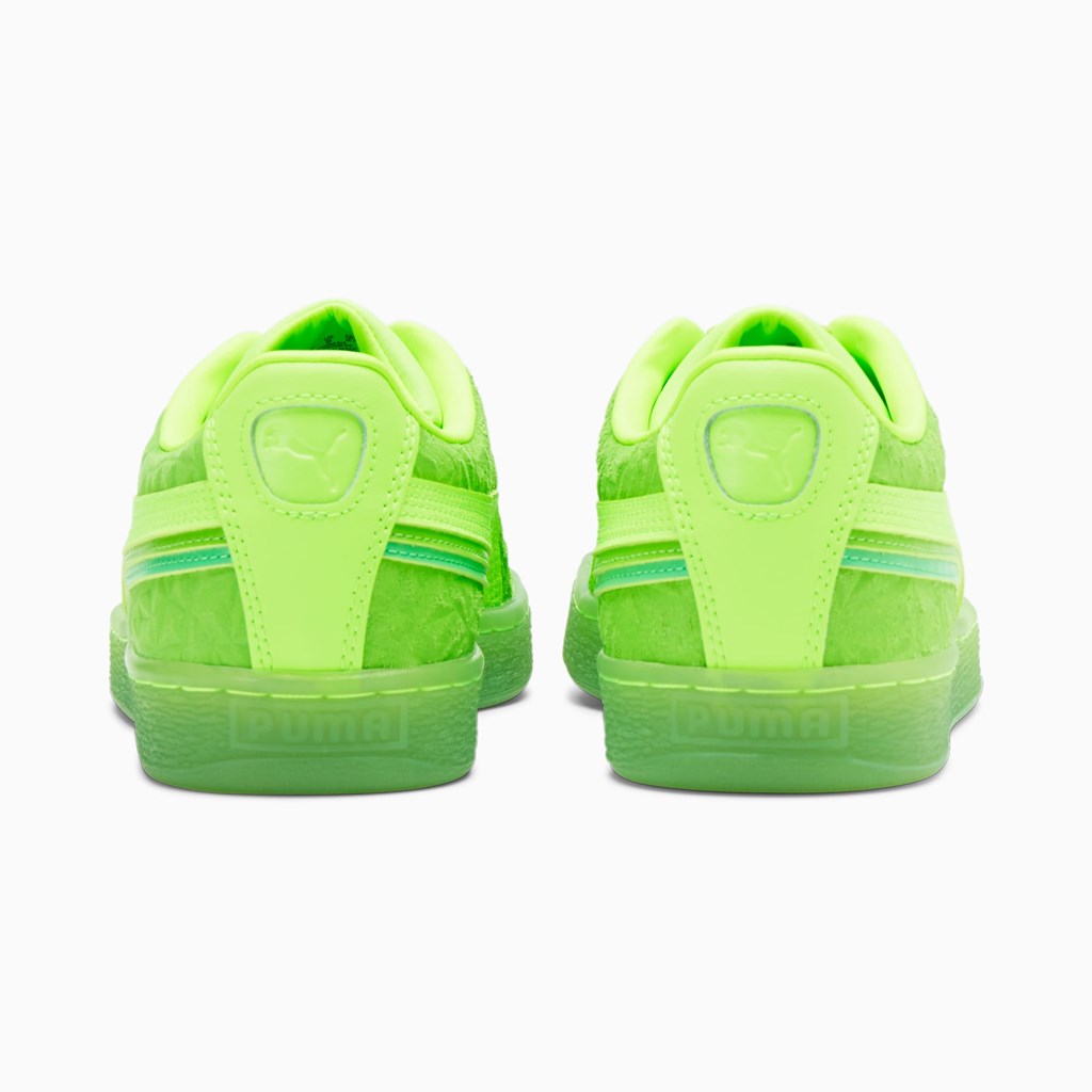 Green Glare / Green Flash / Irish Green Puma Suede Triplex Mono Men's Sneakers | 2764RUFMX