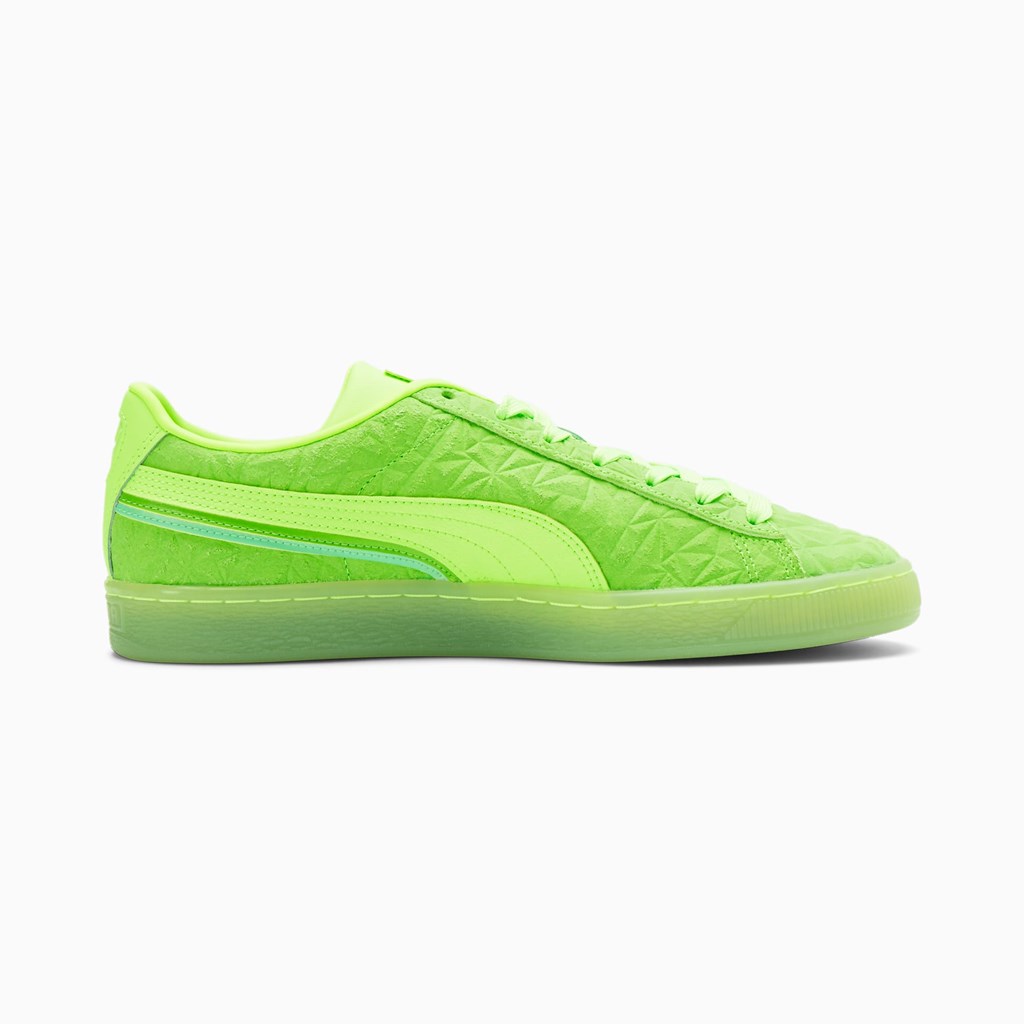 Green Glare / Green Flash / Irish Green Puma Suede Triplex Mono Men's Sneakers | 2764RUFMX