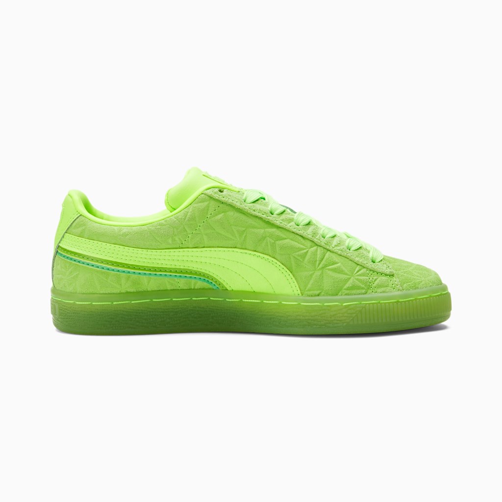 Green Glare / Green Flash / Irish Green Puma Suede Triplex Mono JR Boys' Sneakers | 9130YBGRO