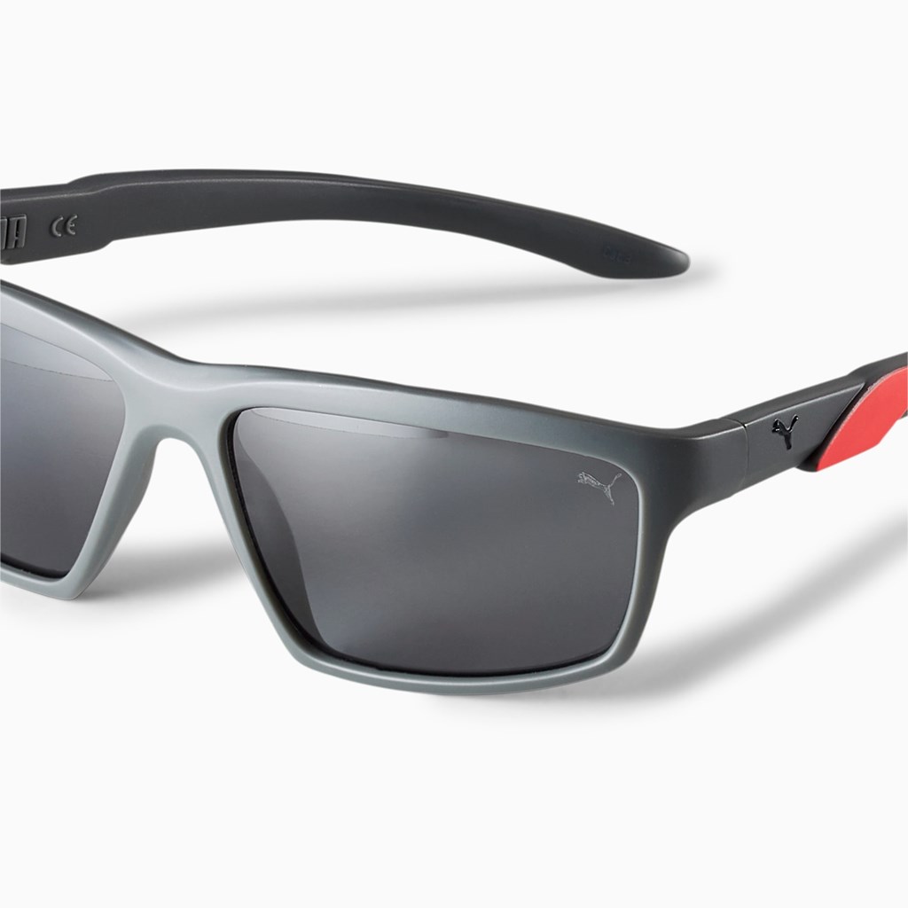 Grey / Grey / Grey Puma Spark Men's Sunglasses | 5923FXLZG