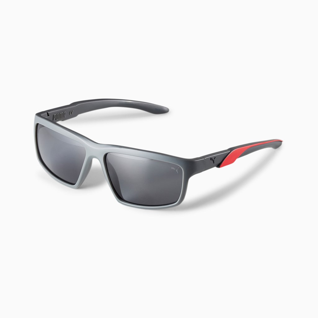 Grey / Grey / Grey Puma Spark Men\'s Sunglasses | 5923FXLZG