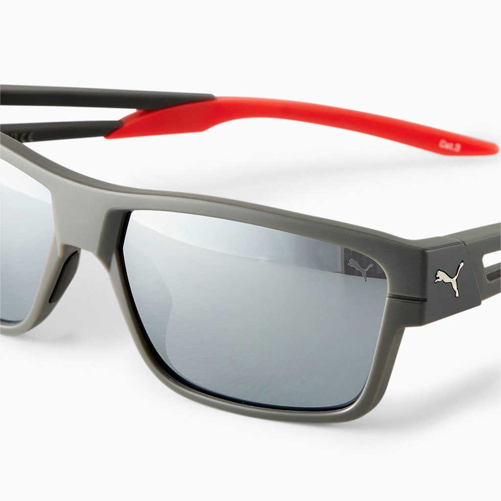 Grey Puma PUMA Flash Ride Men's Sunglasses | 1795PXETK