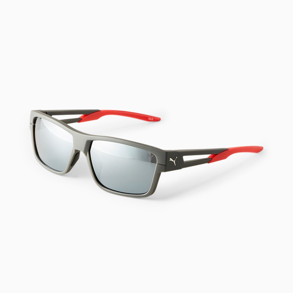 Grey Puma PUMA Flash Ride Men\'s Sunglasses | 1795PXETK