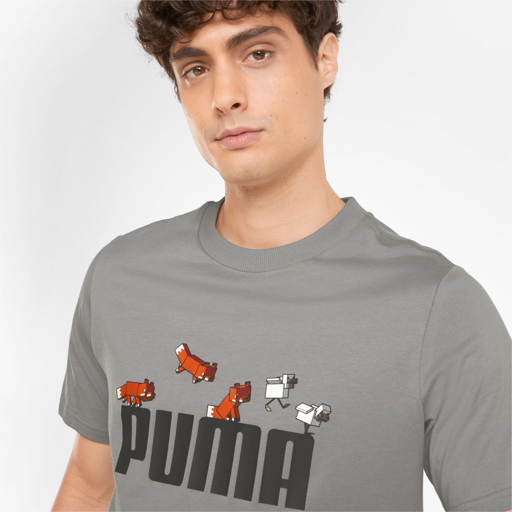 Griffin Puma PUMA x MINECRAFT Graphic Men's Tee | 4689TAHGR