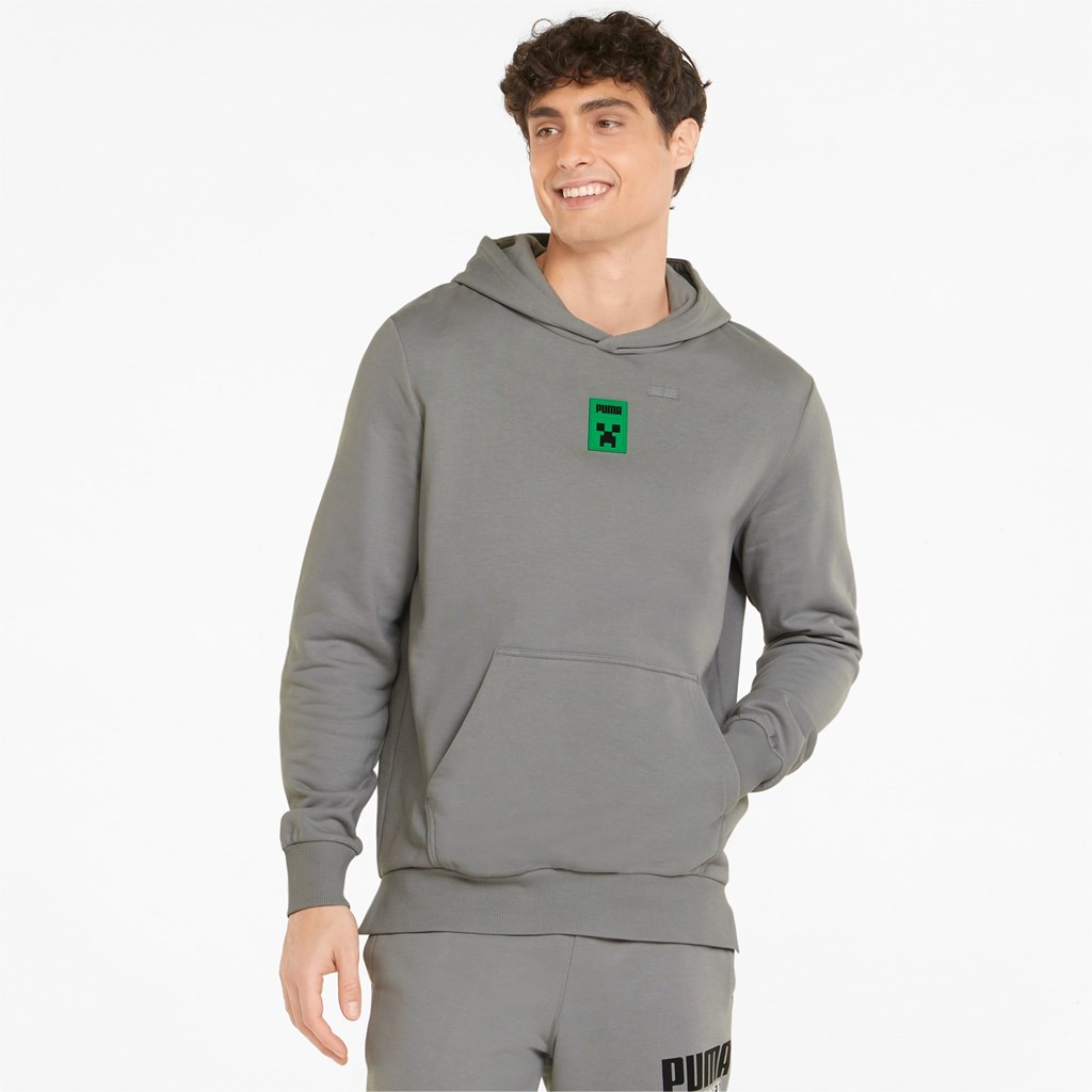 Griffin Puma PUMA x MINECRAFT Men\'s Hoodie | 3482ERYJL