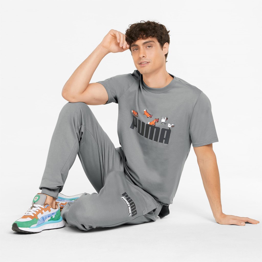 Griffin Puma PUMA x MINECRAFT Men's Sweatpants | 1348OFRLC