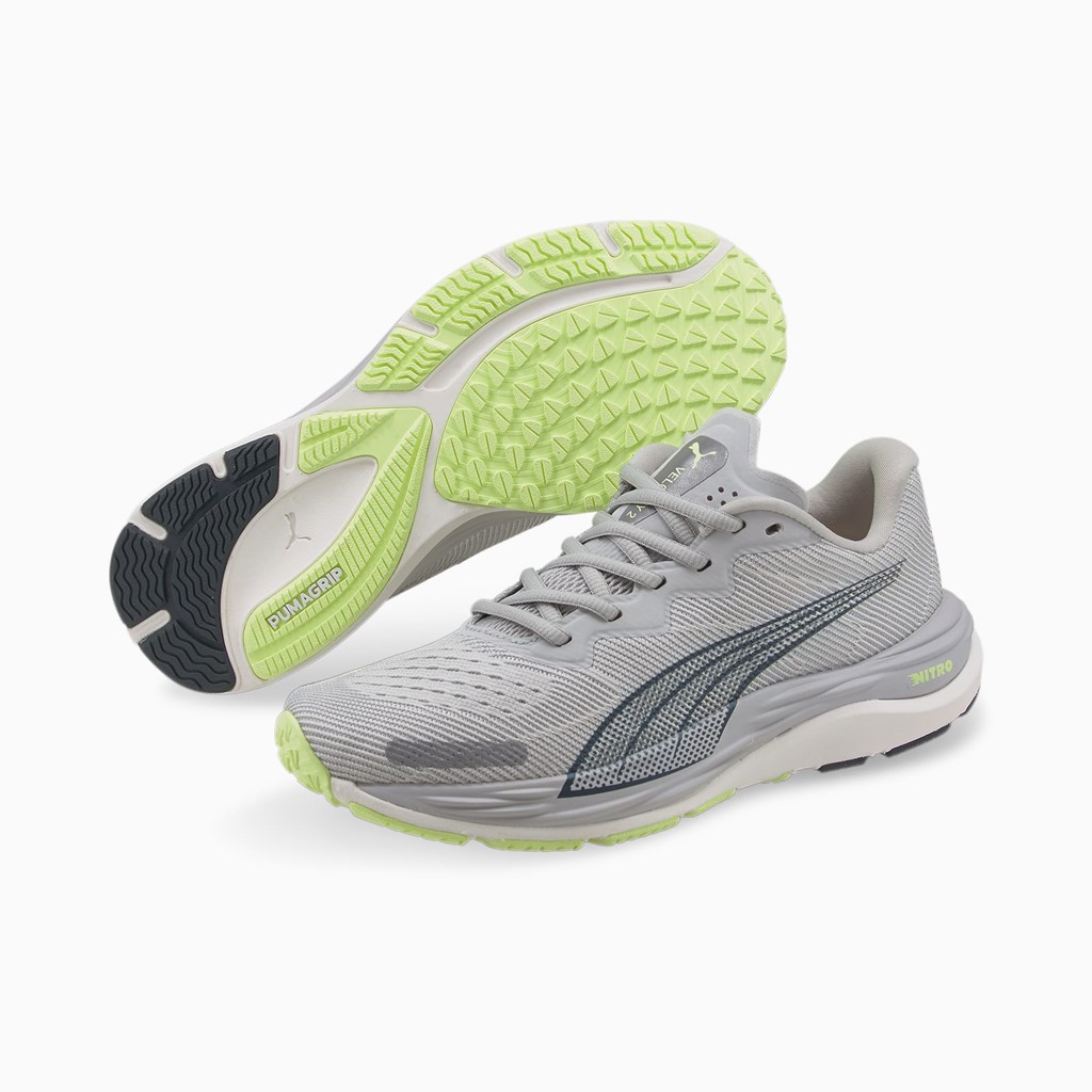 Harbor Mist / Fizzy Light Puma Velocity NITRO 2 Women's Running Shoes | 4021OEGJS