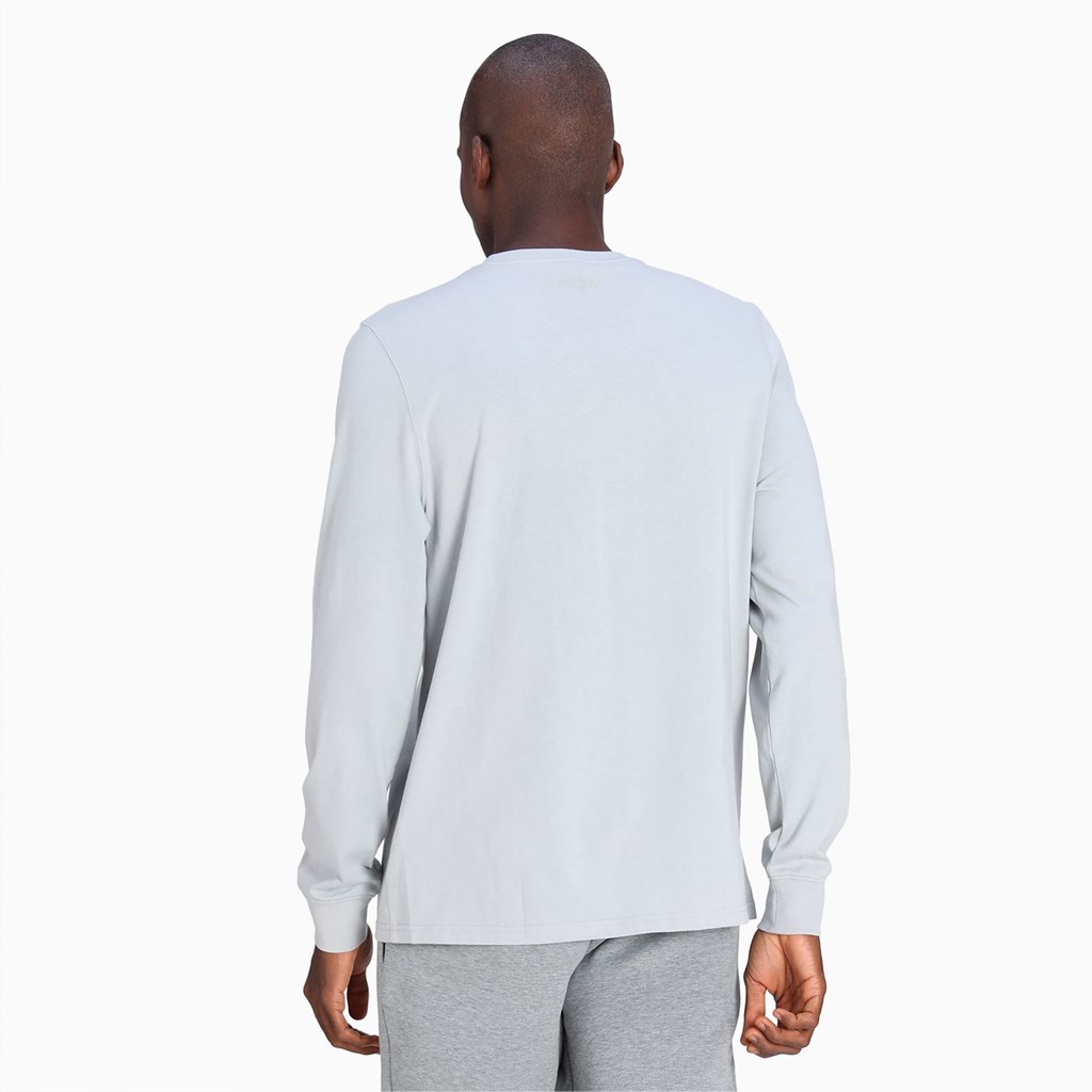 High Rise Puma Scouted Long Sleeve Basketball Men's Tee | 3184PEGIB