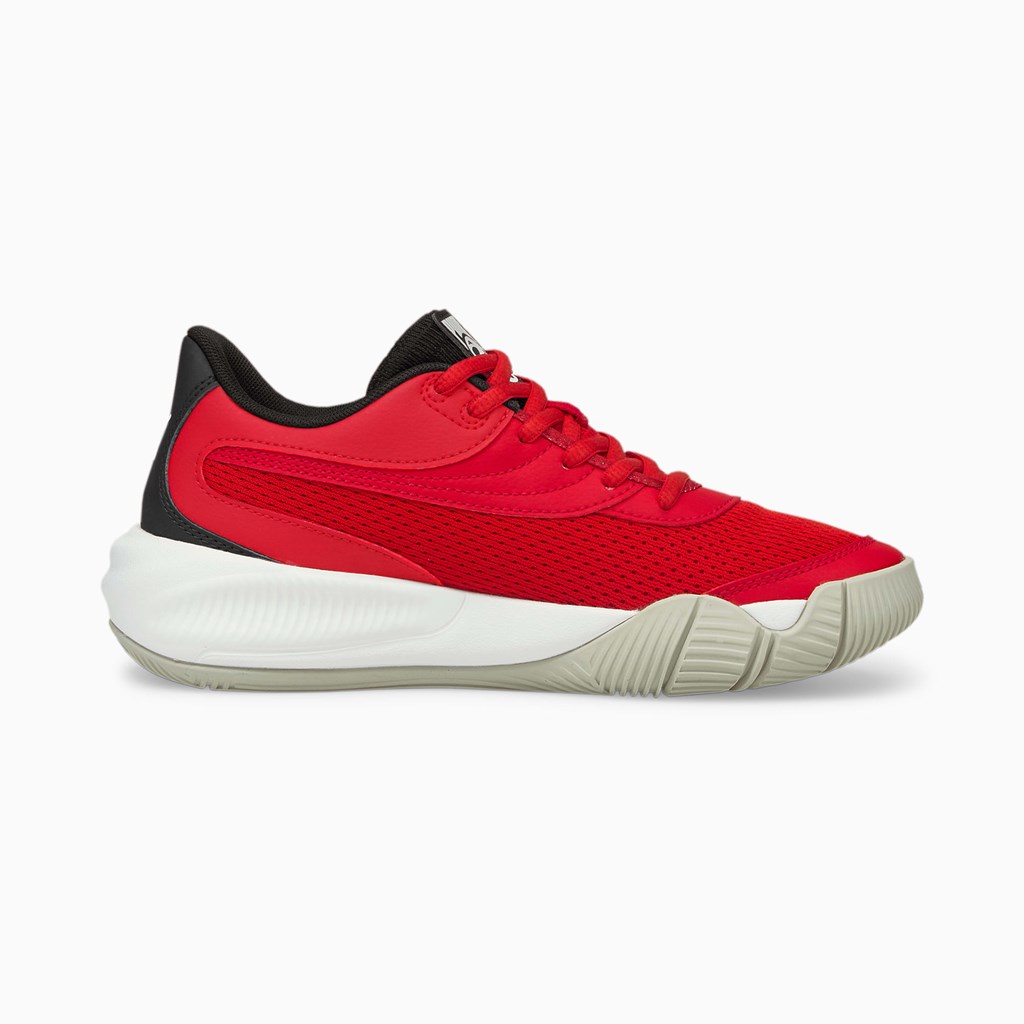 High Risk Red / Black Puma Triple Basketball Jr Girls' Sneakers | 5321IAOYK