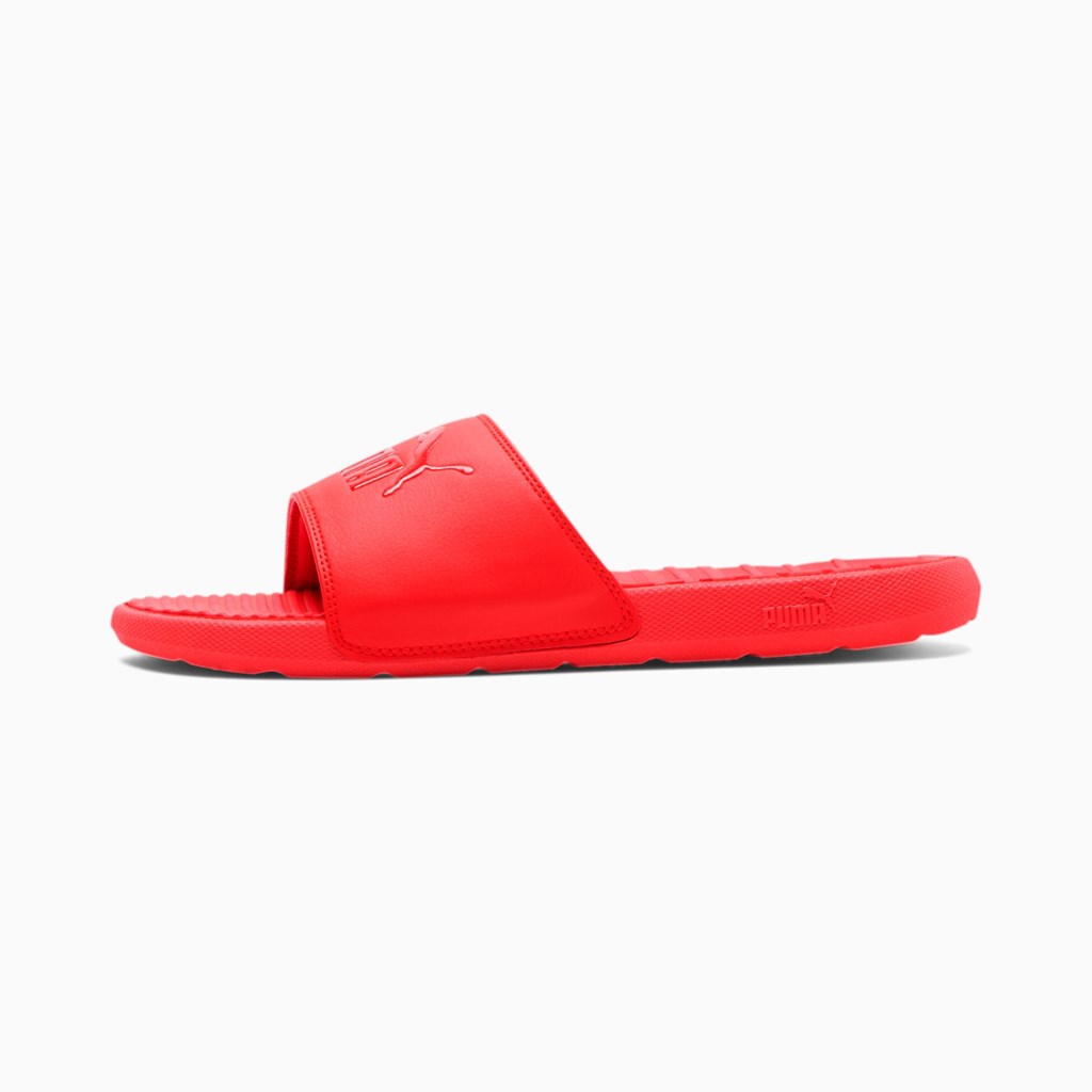 High Risk Red / High Risk Red Puma Cool Cat Men\'s Slides | 7985YEPSF