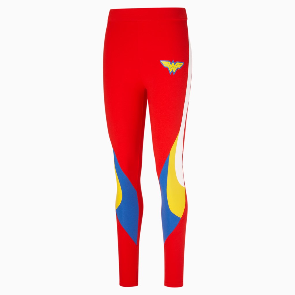 High Risk Red Puma PUMA x DC Justice League Wonder Women\'s Leggings | 3254ZSUGB