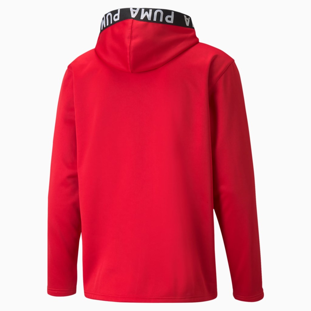 High Risk Red Puma PWRFLEECE Training Men's Hoodie | 0823MSJOF