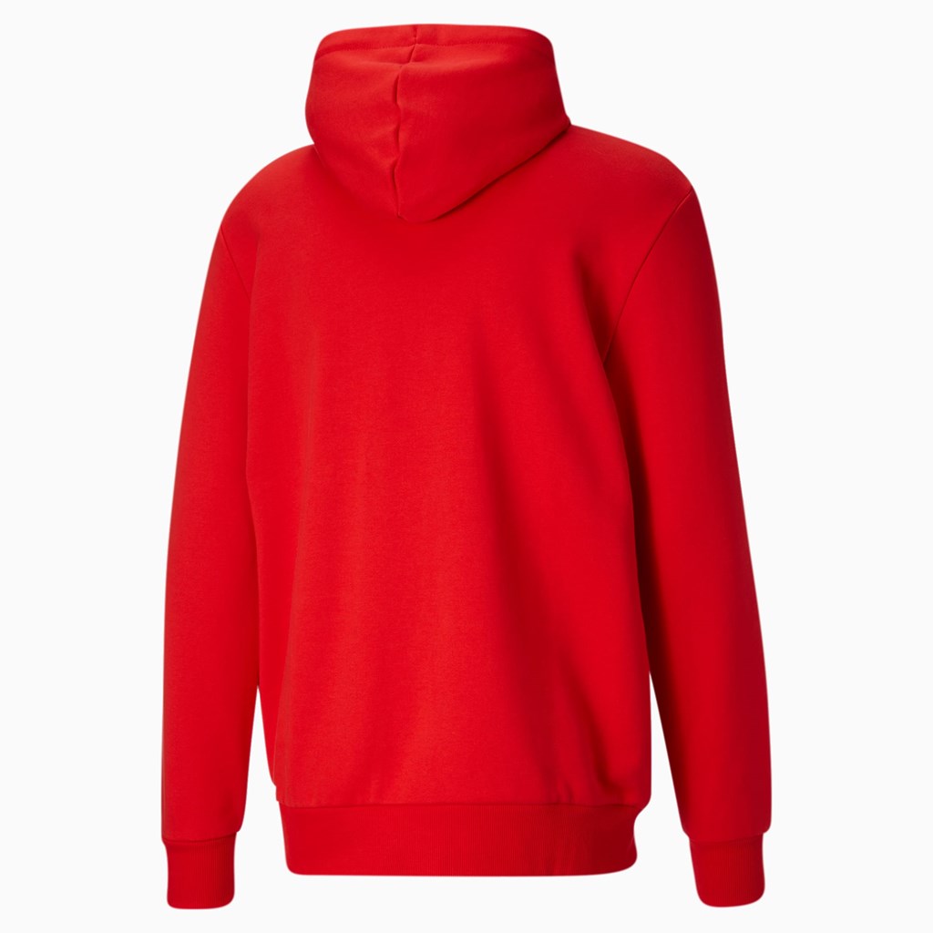 High Risk Red / White Puma Classics Logo Men's Hoodie | 3429SEUJM