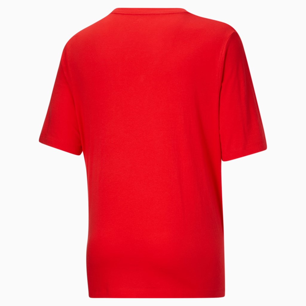 High Risk Red / White Puma Classics Logo BT Men's Tee | 6503EQAUZ