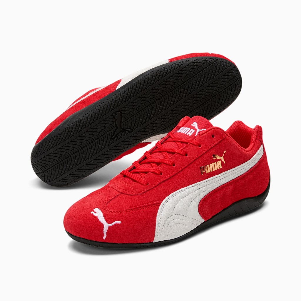 High Risk Red White Puma Speedcat LS Women's Motorsport Shoes | 2671ZBKFS