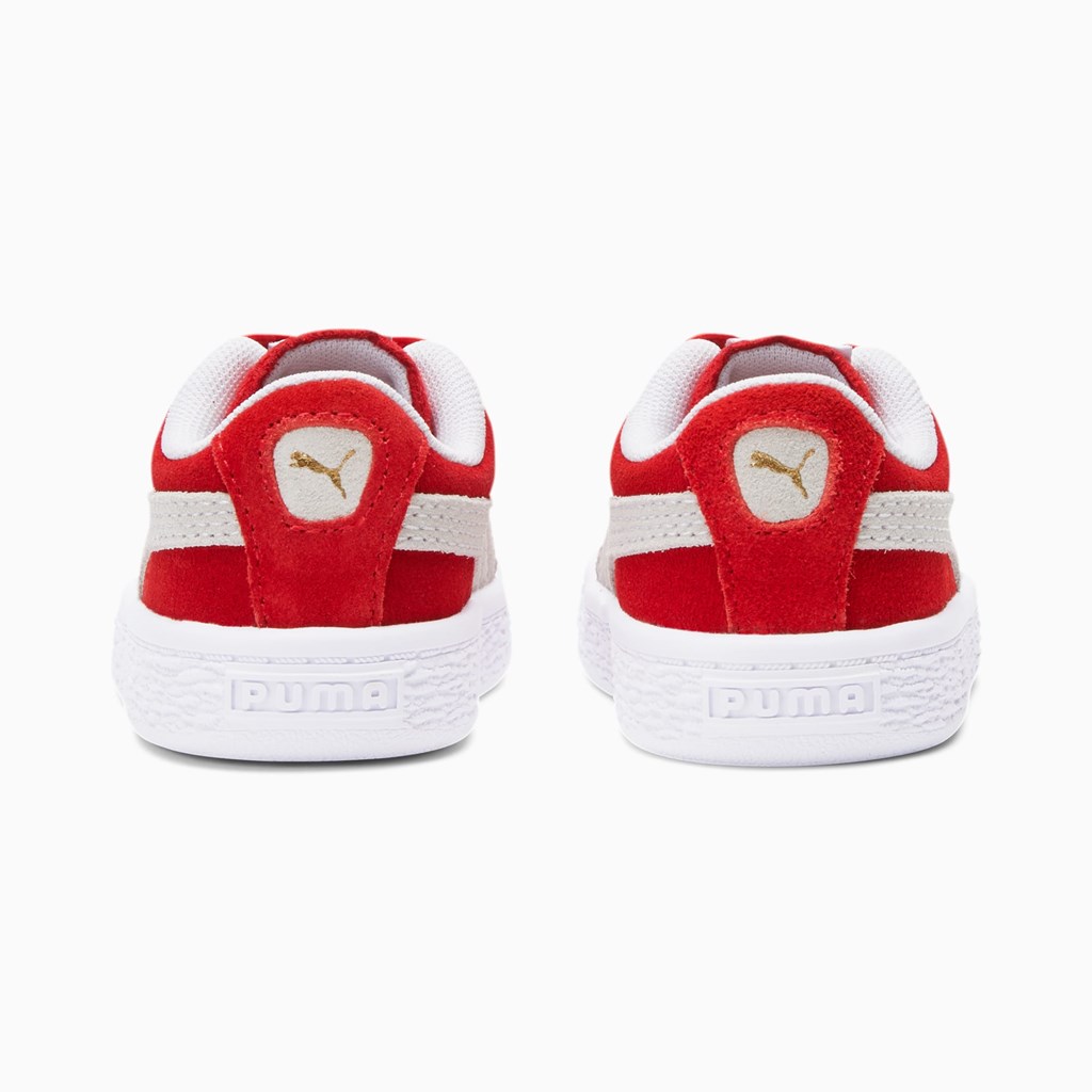 High Risk Red / White Puma Suede Classic XXI Toddler Boys' Sneakers | 0719JIHDX