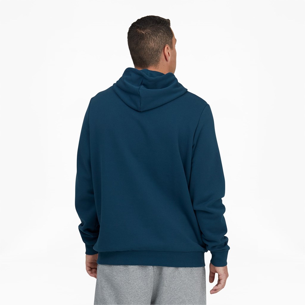 Intense Blue Puma Classics Logo FL BT Men's Hoodie | 8053RKDLW