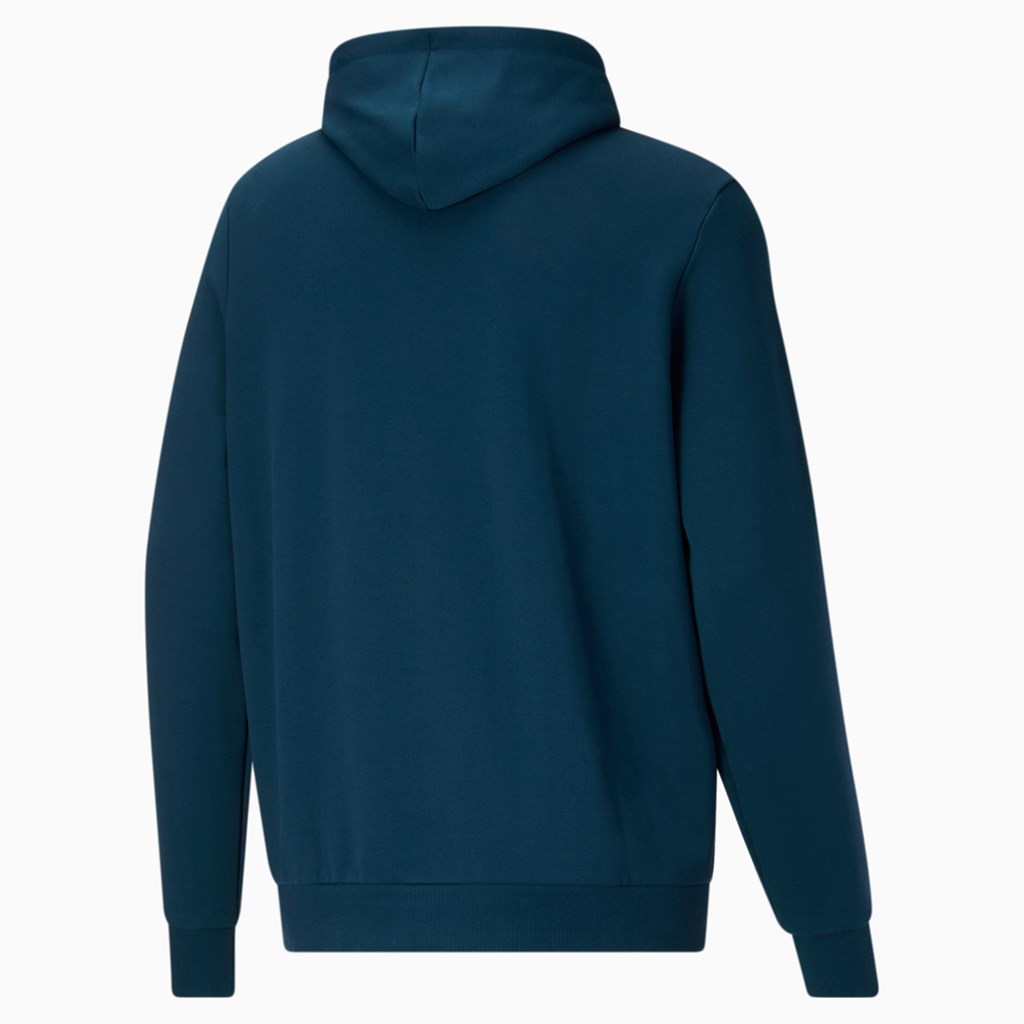 Intense Blue Puma Classics Logo FL BT Men's Hoodie | 8053RKDLW