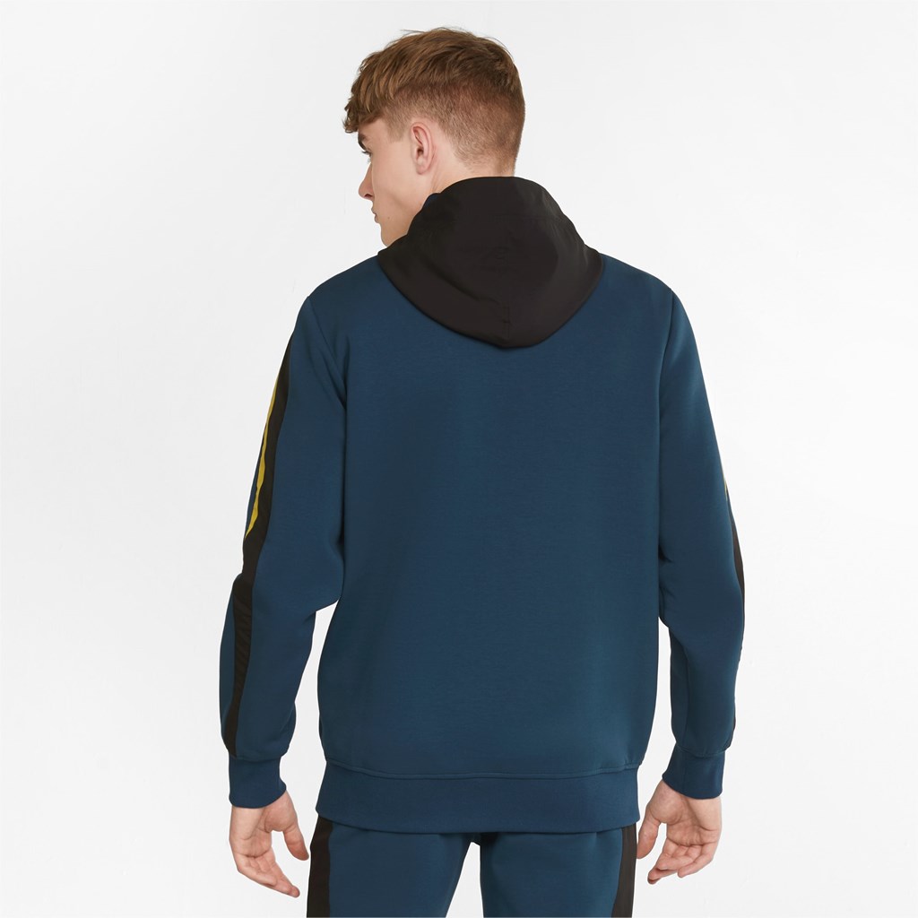 Intense Blue Puma PUMA x FIRST MILE Double Knit Men's Hoodie | 8634SBWDU