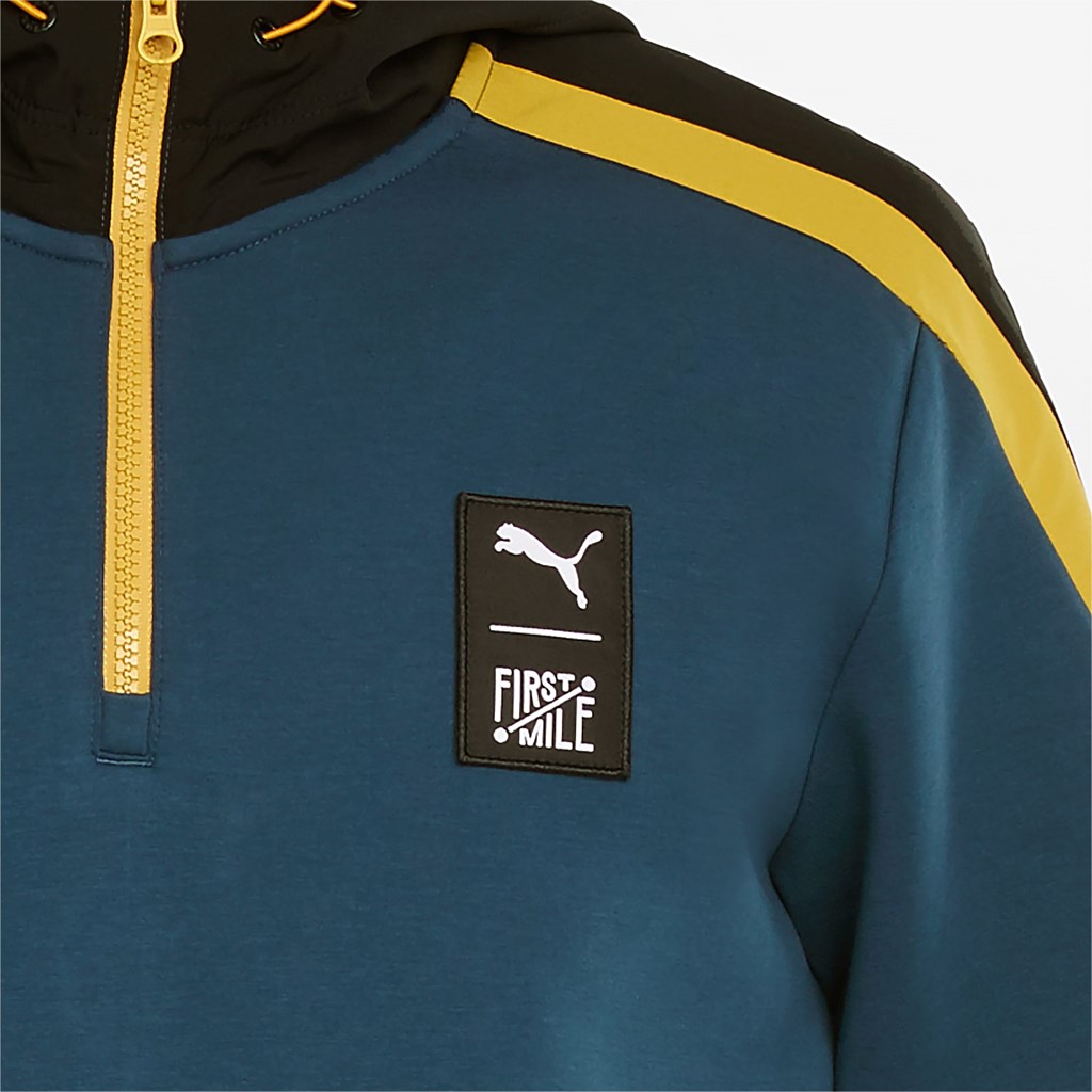 Intense Blue Puma PUMA x FIRST MILE Double Knit Men's Hoodie | 8634SBWDU