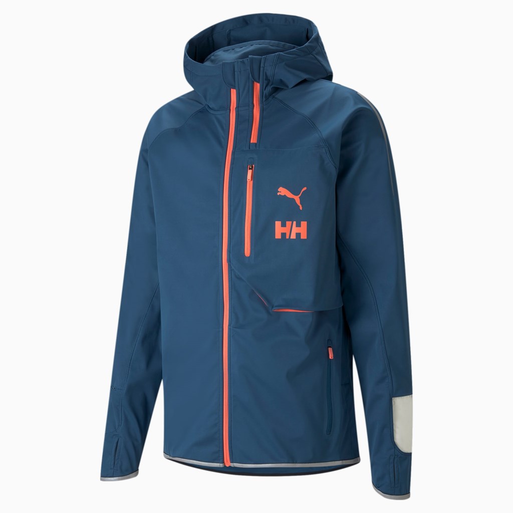 Intense Blue Puma PUMA x HELLY HANSEN Running Men's Jacket | 2734CQSFP