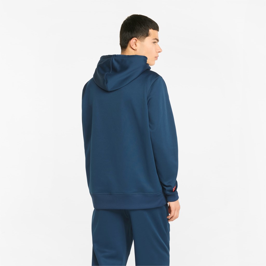 Intense Blue Puma PUMA x HELLY HANSEN Winter Men's Hoodie | 0461FGMLI