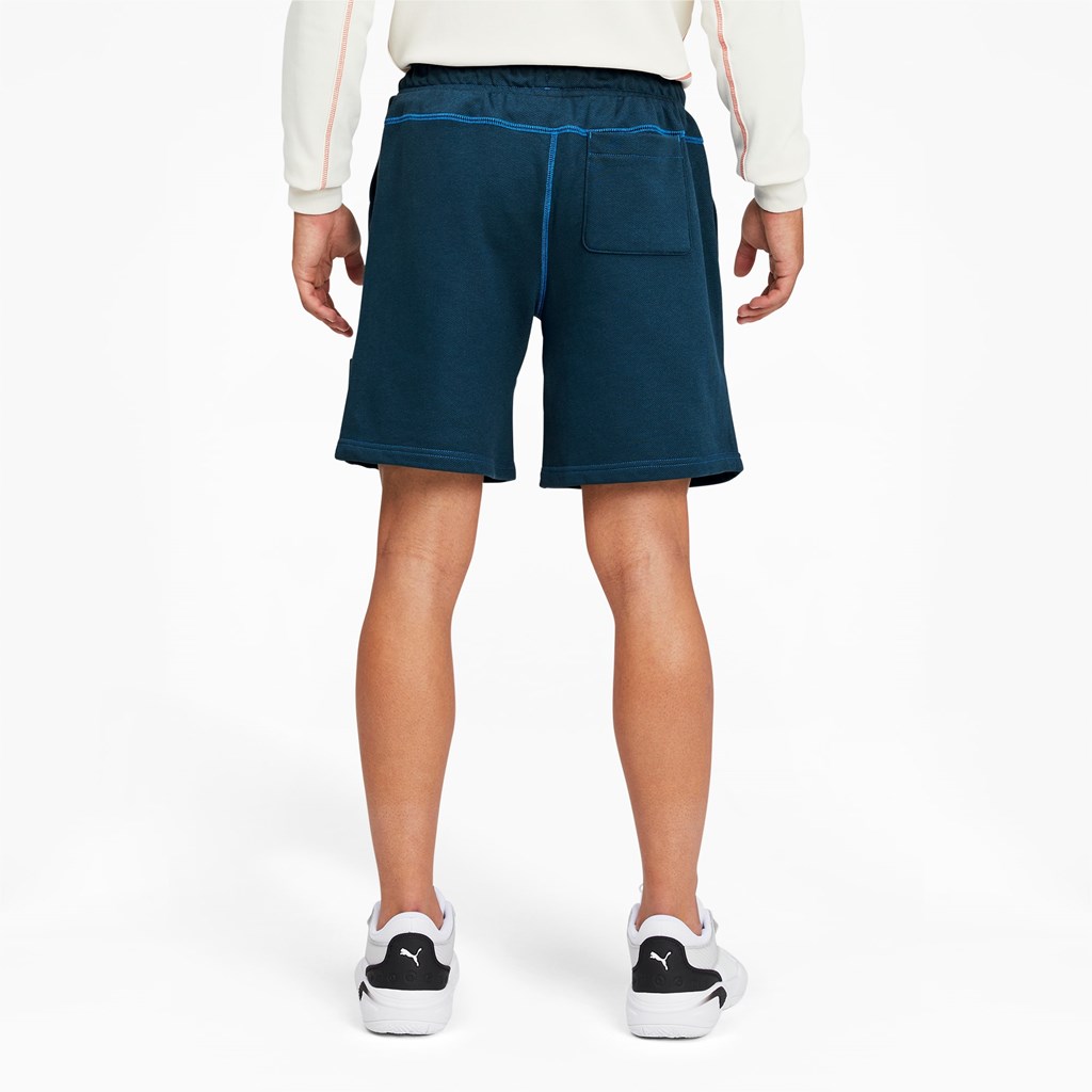 Intense Blue Puma Pivot Basketball Men's Shorts | 7405CROYS