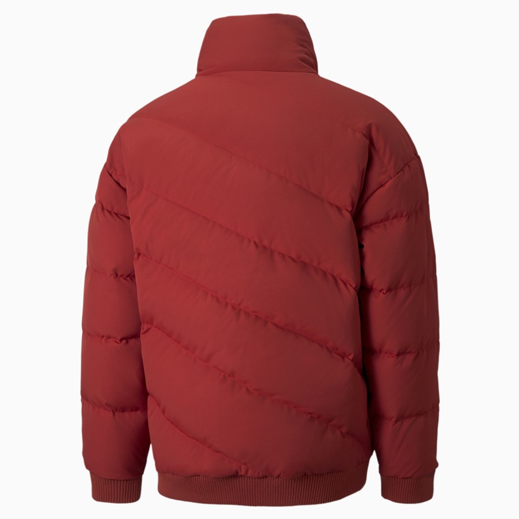 Intense Red Puma Classics Down Bomber Men's Jacket | 4018EGXCT