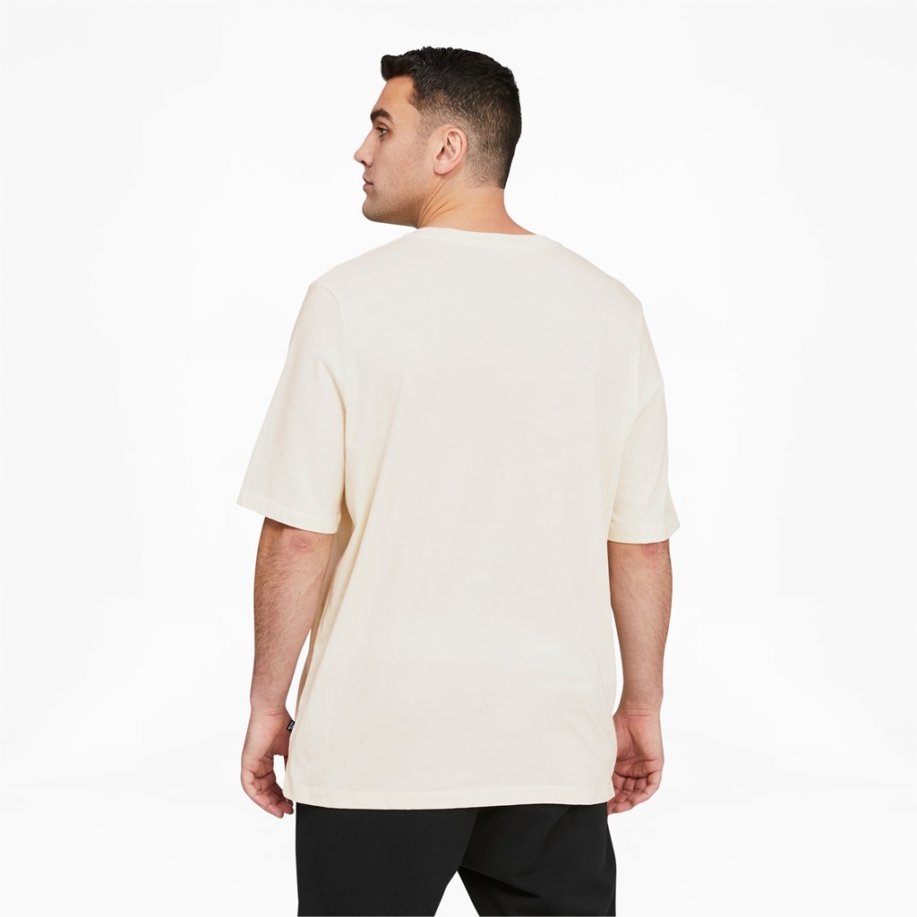 Ivory Glow / Black Puma Essentials Logo BT Men's Tee | 8917TYFIM