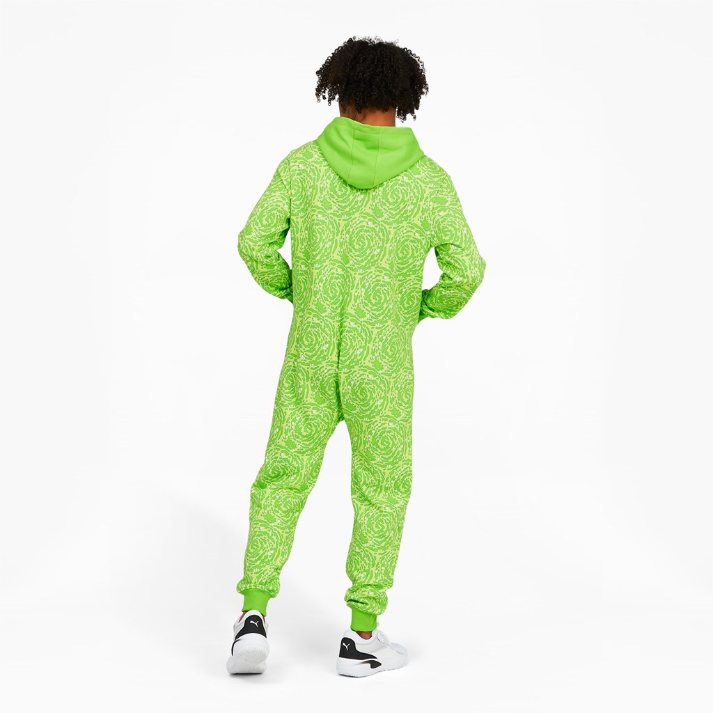 Jasmine Green Puma PUMA x RICK AND MORTY Slime Basketball Men's Onesie | 4513RJMCZ