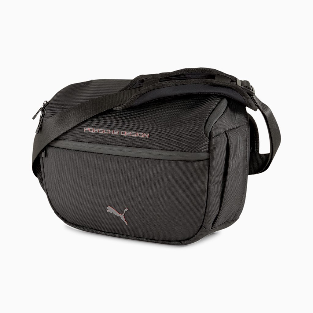 Jet Black Puma Porsche Design Utility Daily Men\'s Bag | 2645EXVUA