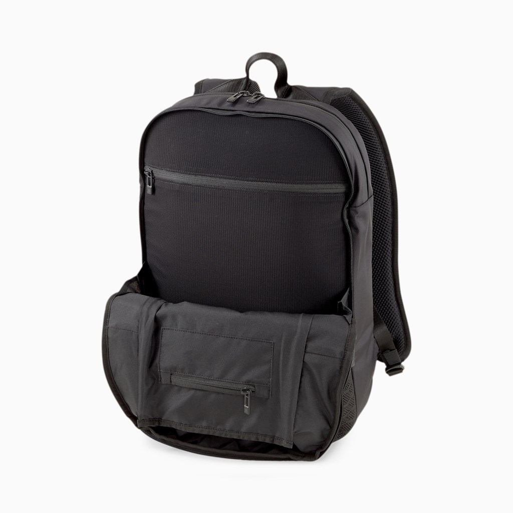 Jet Black Puma Porsche Design evoKNIT Men's Backpack | 7230VZLAT