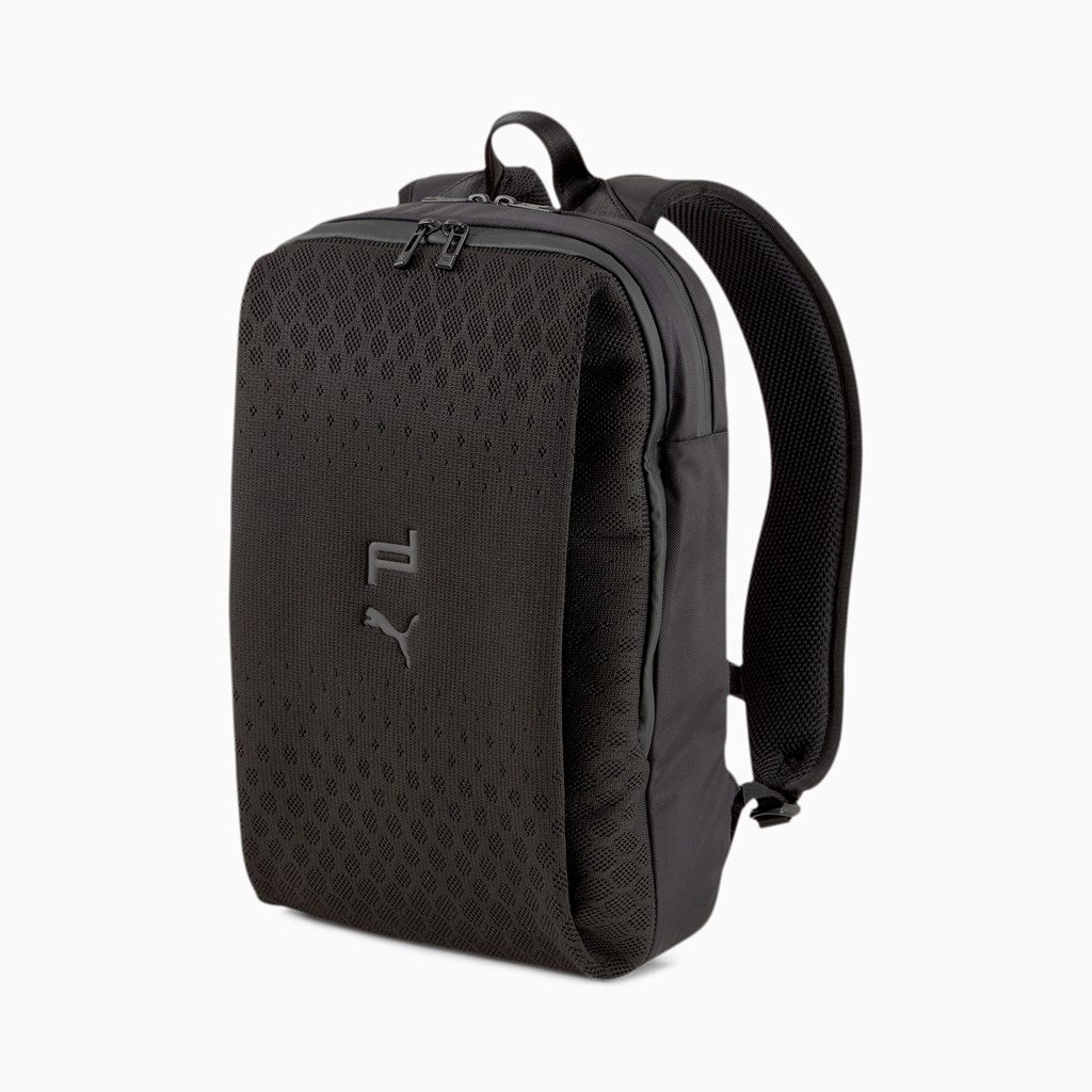 Jet Black Puma Porsche Design evoKNIT Men\'s Backpack | 7230VZLAT