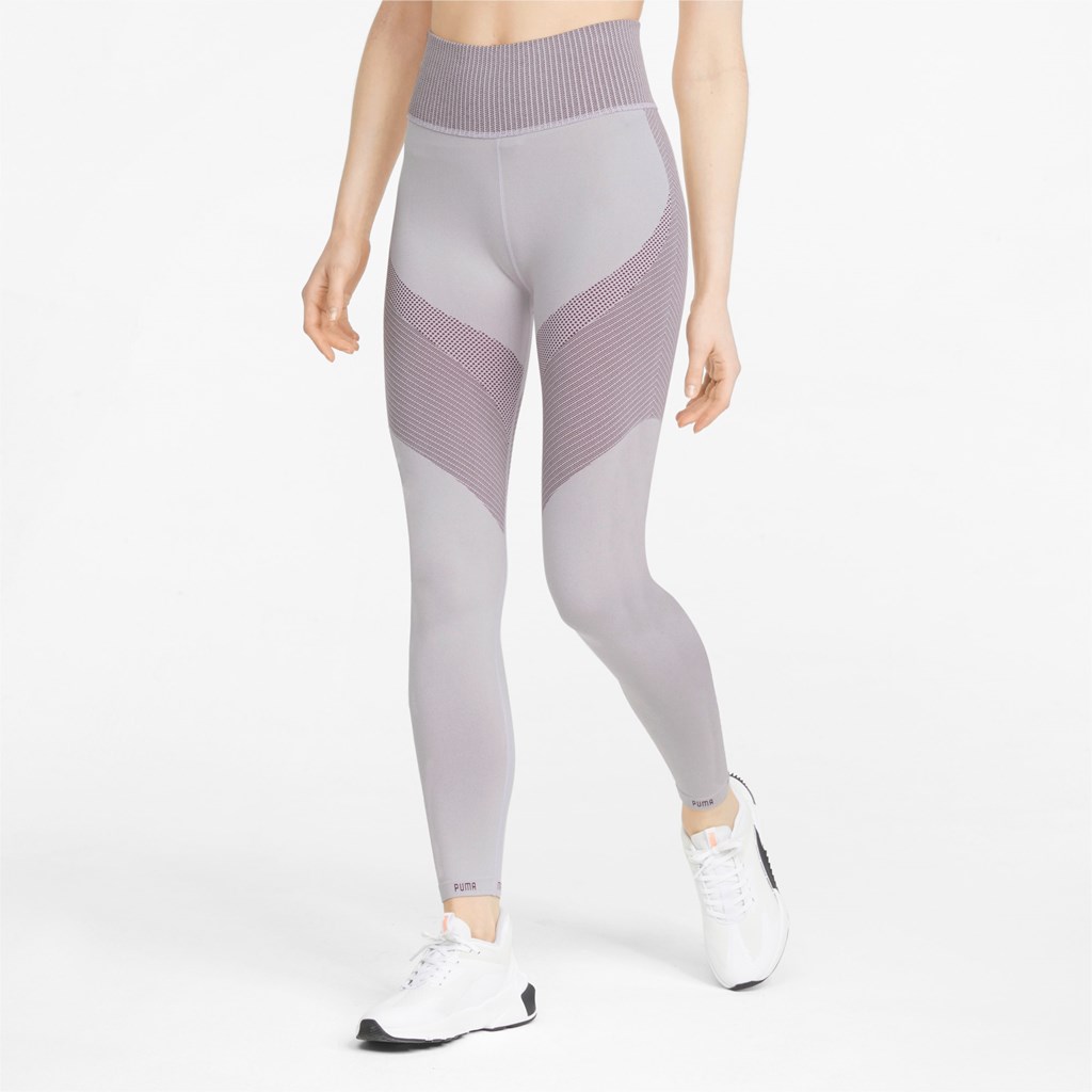 Lavender Fog / Grape Wine Puma FormKnit Seamless High Waist 7/8 Training Women\'s Leggings | 1659LXGTJ