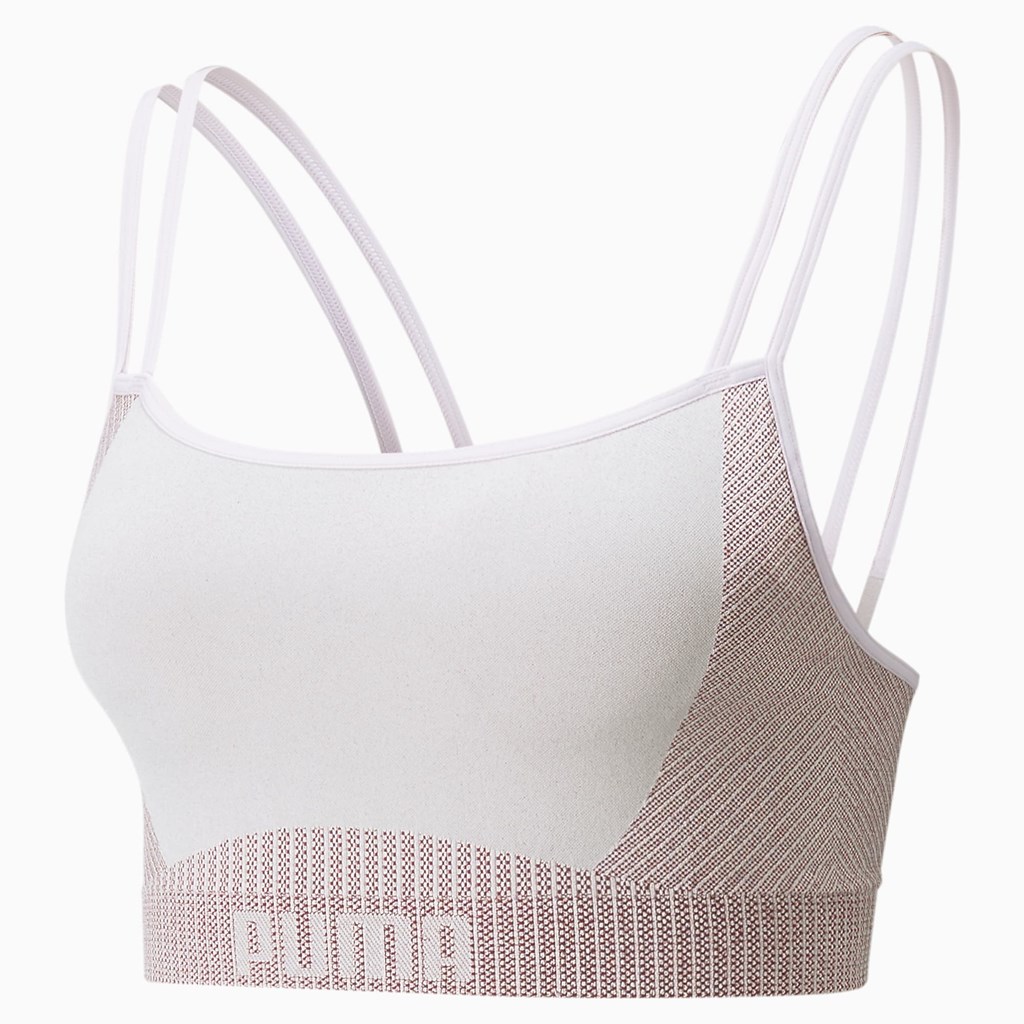 Lavender Fog / Grape Wine Puma Low Impact FormKnit Training Women's Sports Bra | 9378IRYAL