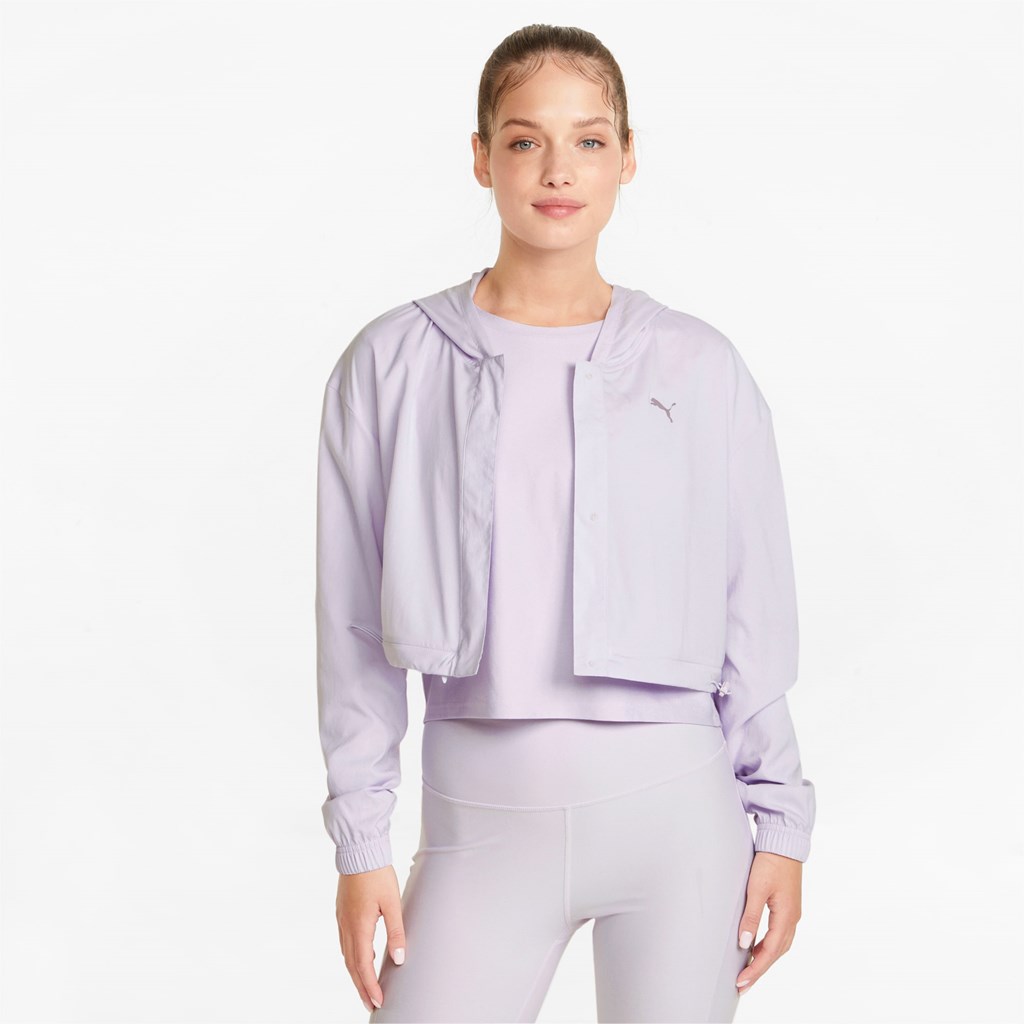 Lavender Fog Puma Studio Convert Flow Training Women's Jacket | 3520FSODX