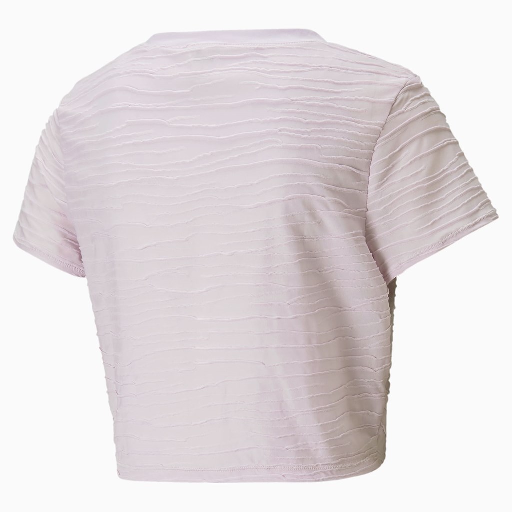 Lavender Fog Puma Studio Skimmer Training Women's Tee | 3621HBKFL