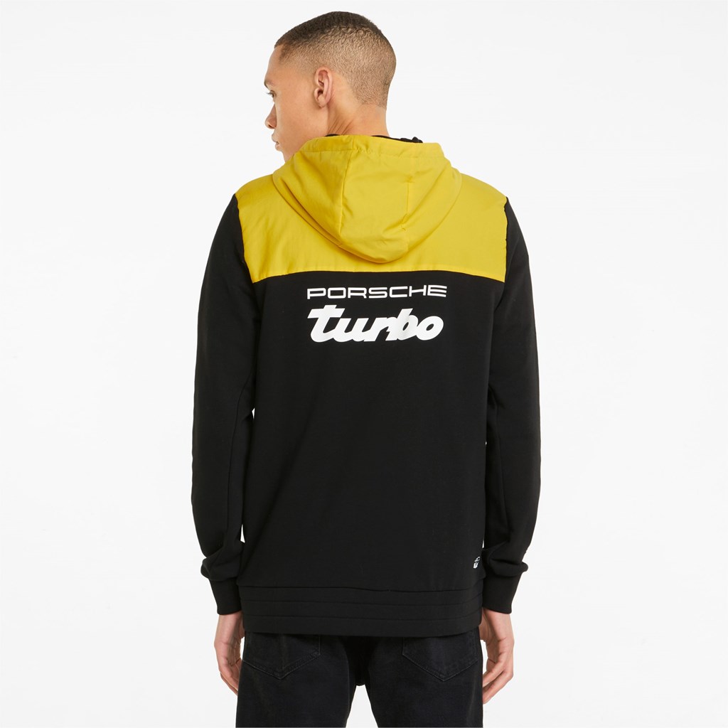 Lemon Chrome Puma Porsche Legacy Hooded Sweat Men's Jacket | 3749RUVLT