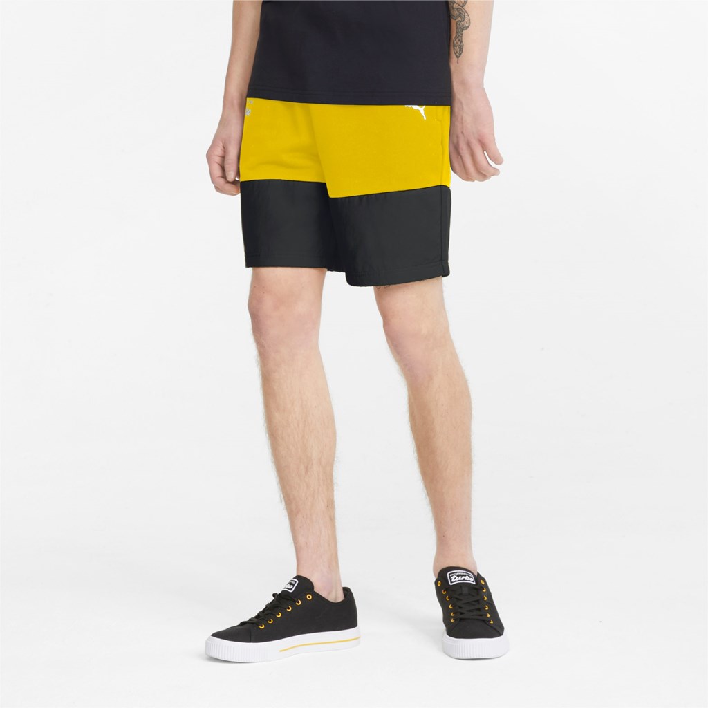 Lemon Chrome Puma Porsche Legacy Sweat Men\'s Shorts | 4275RAPQW