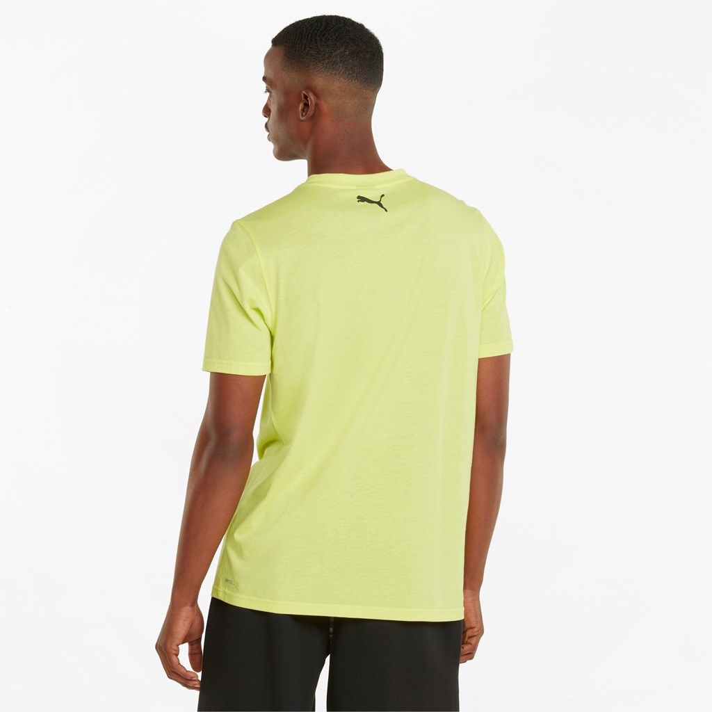 Lemon Sherbert Puma All Tournament Basketball Men's Tee | 9032ADXFO