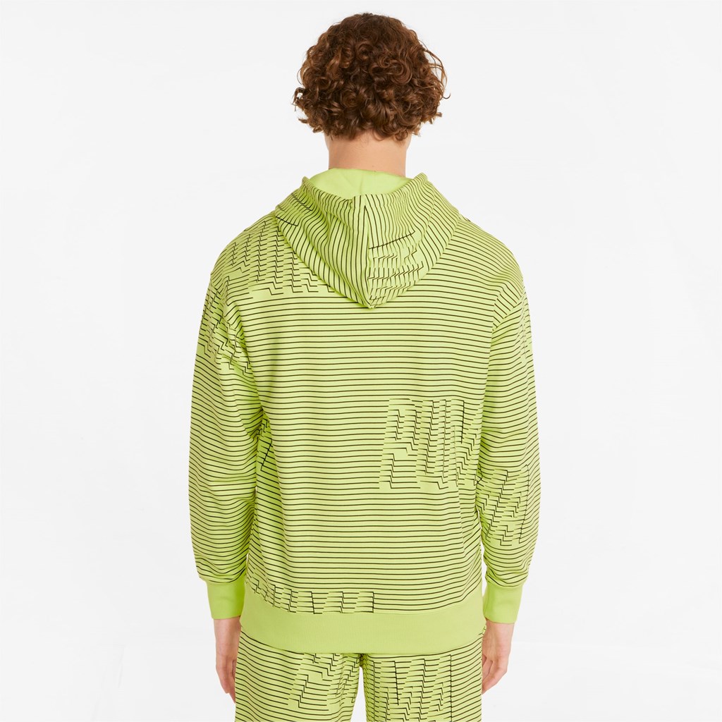 Lemon Sherbert Puma Sportswear by PUMA Printed Men's Hoodie | 5297MDAYS