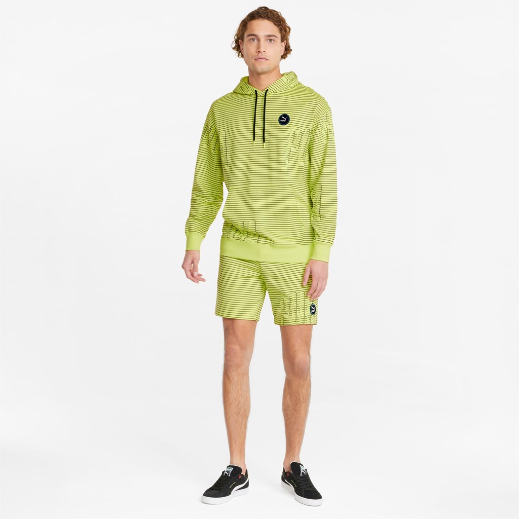 Lemon Sherbert Puma Sportswear by PUMA Printed Men's Hoodie | 5297MDAYS