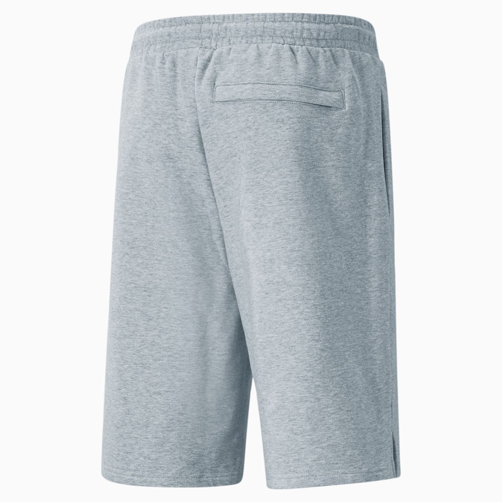 Light Gray Heather Puma Classics Longline Men's Shorts | 2960AGEYR