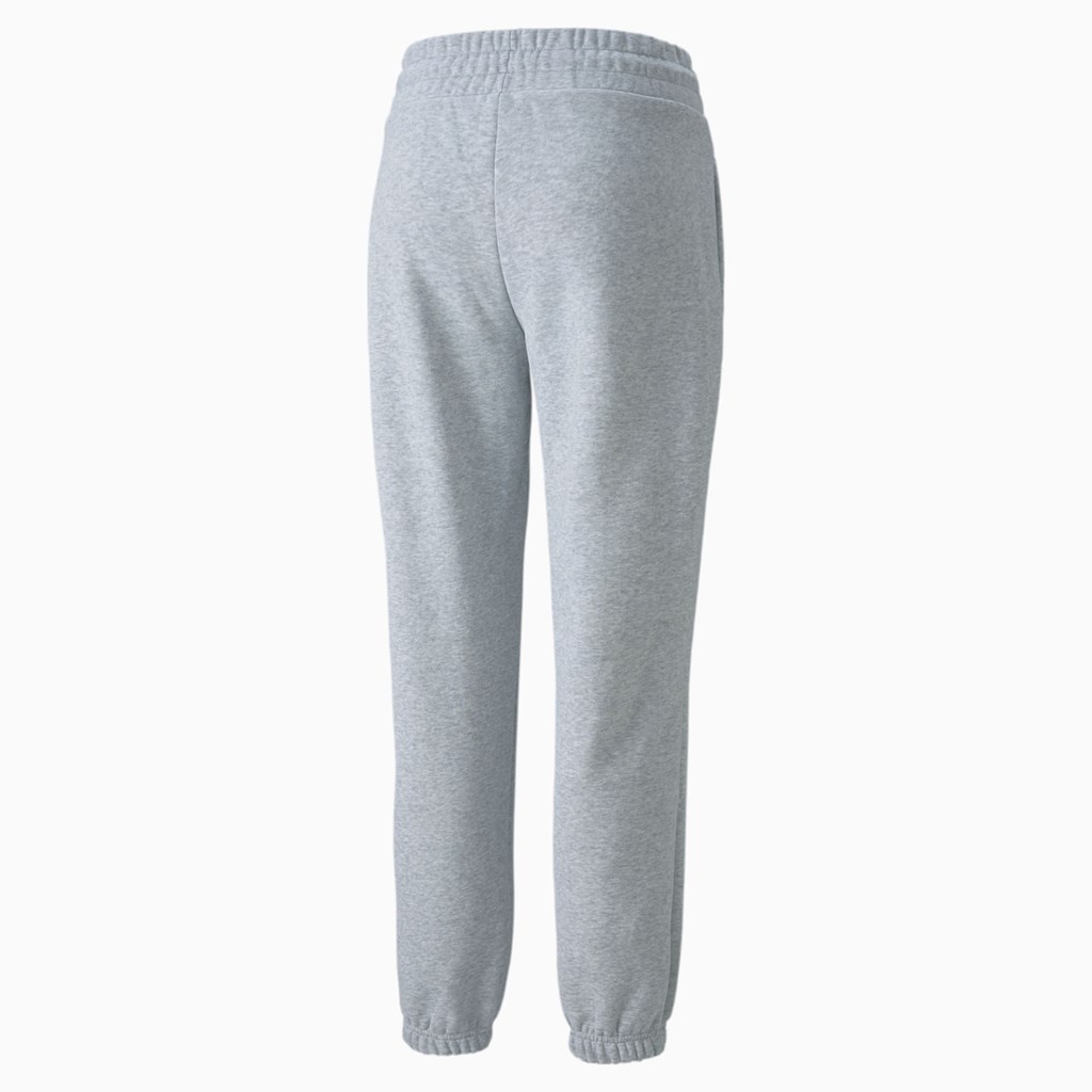 Light Gray Heather Puma Classics Relaxed Women's Pants | 0569ASWHN