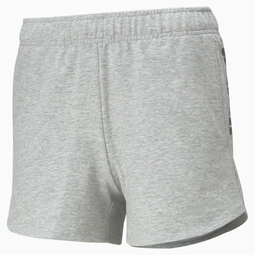 Light Gray Heather Puma RTG Women\'s Shorts | 5024HXOCV