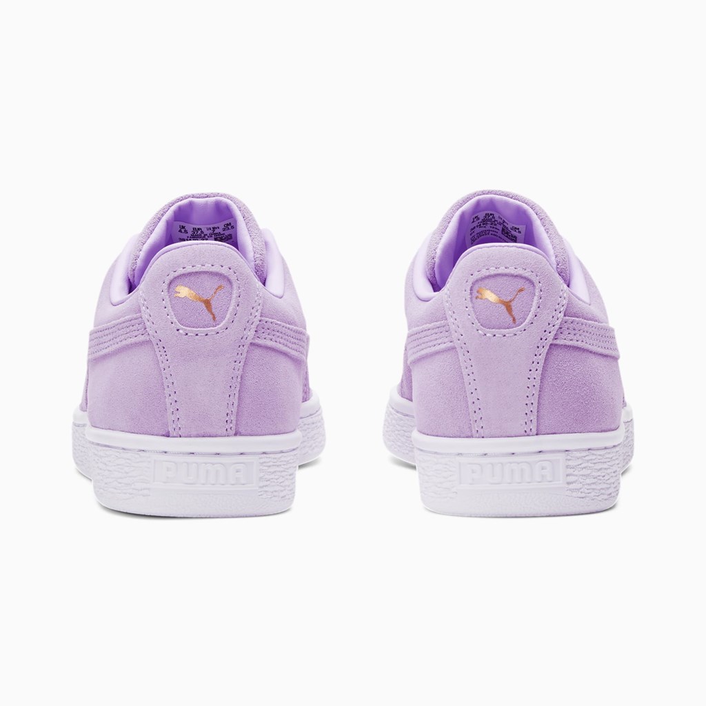 Light Lavender / Gold Puma Suede Classic XXI Women's Sneakers | 2390JWFRK