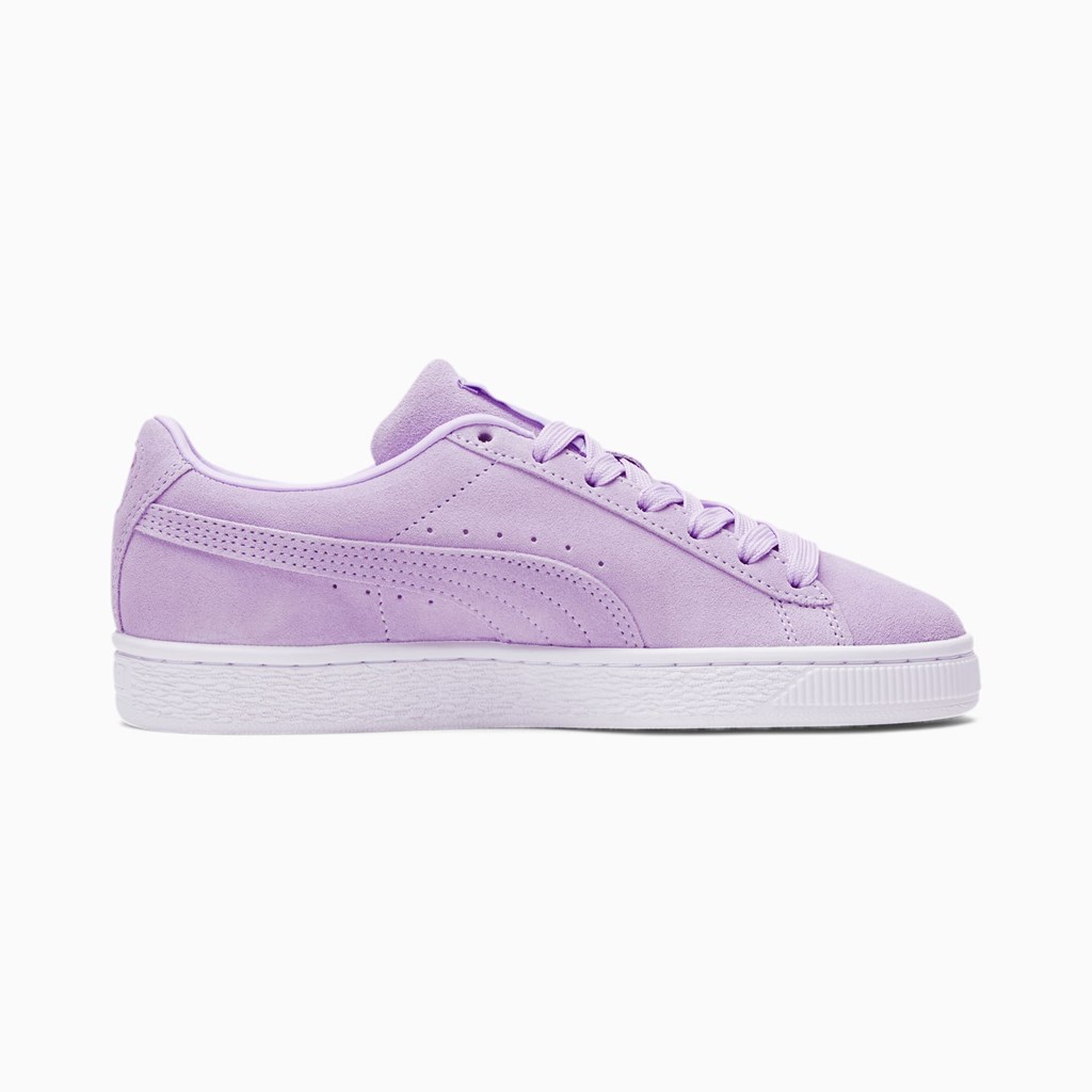 Light Lavender / Gold Puma Suede Classic XXI Women's Sneakers | 2390JWFRK