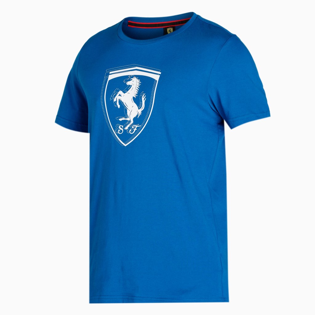 Limoges Puma Scuderia Ferrari Race Tonal Shield Men's Tee | 6927DEMGP